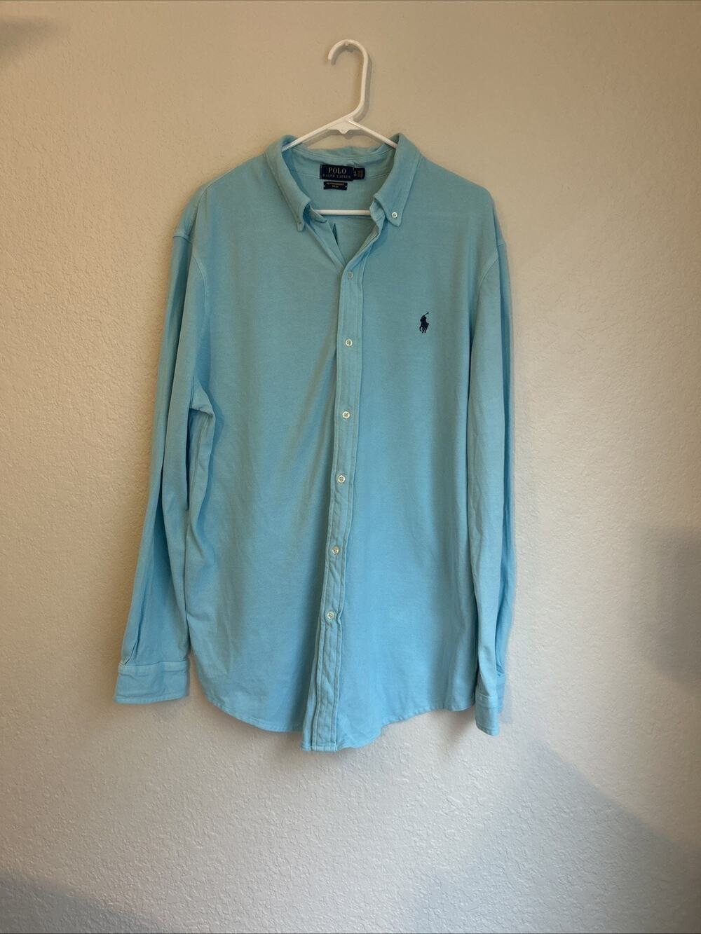 Polo Ralph Lauren Featherweight Mesh Shirt Men’s XL Button Down Long Sleeves